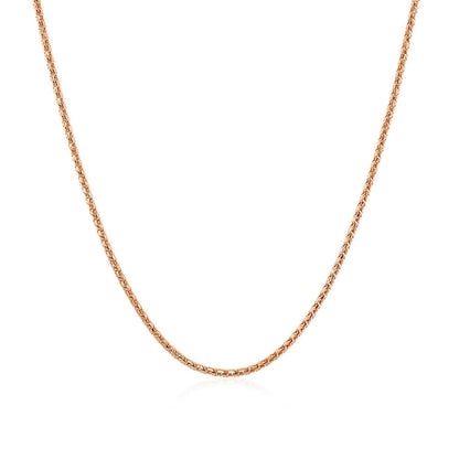 14k Rose Gold Adjustable Popcorn Chain 1.3mm Bids.com