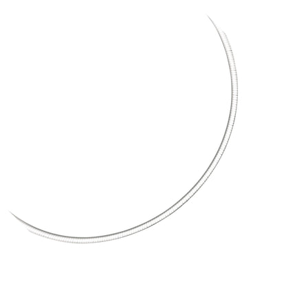3.0 mm 14k Two Tone Gold Reversible Omega Necklace Bids.com