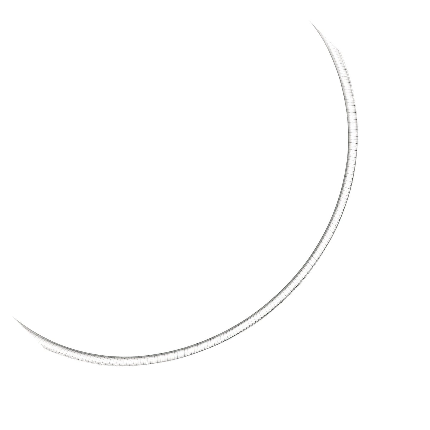 3.0 mm 14k Two Tone Gold Reversible Omega Necklace Bids.com