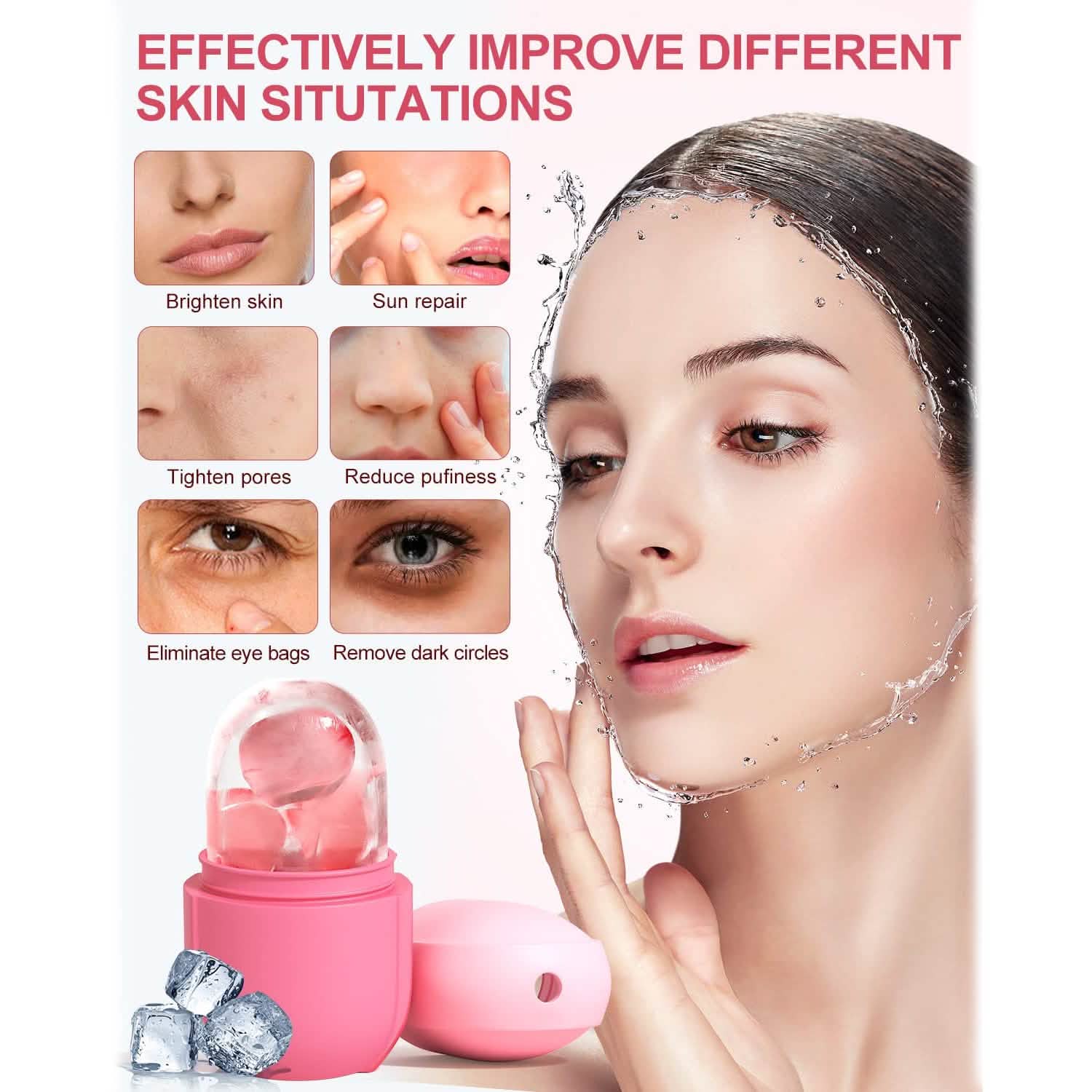 Face and Eye Ice Roller Ice Cube Mold DailySale