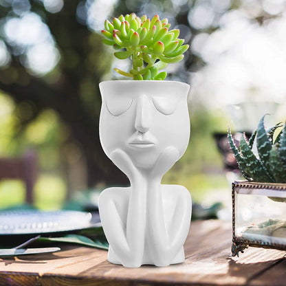 Face Flower Pot Head Planter DailySale