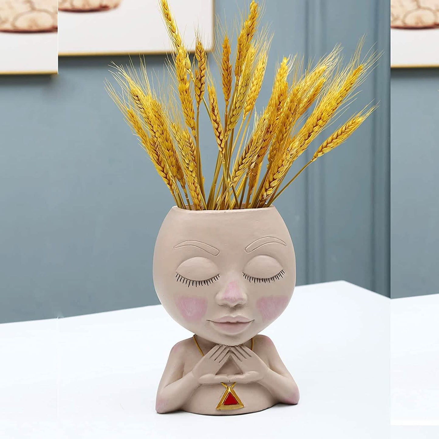 Face Flower Pot Head Vase for Indoor Plant Decoration DailySale
