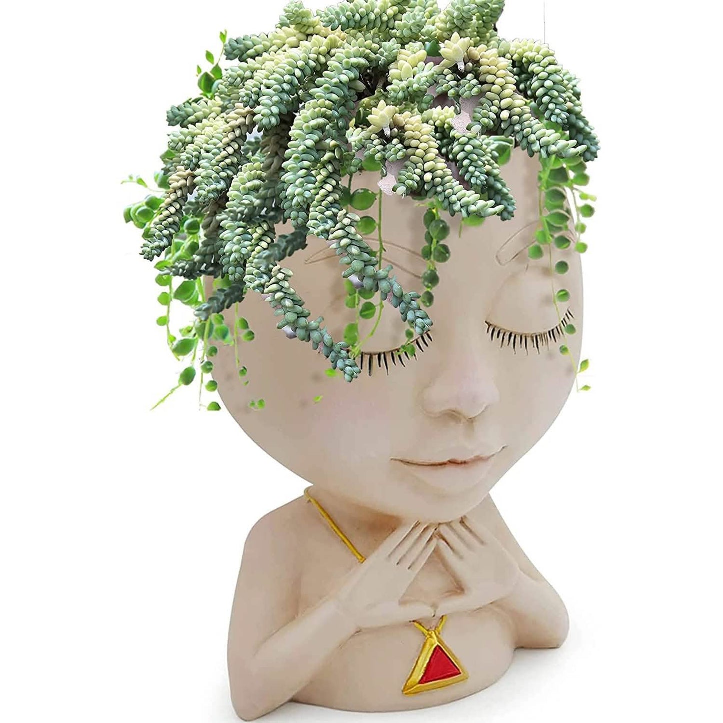 Face Flower Pot Head Vase for Indoor Plant Decoration DailySale