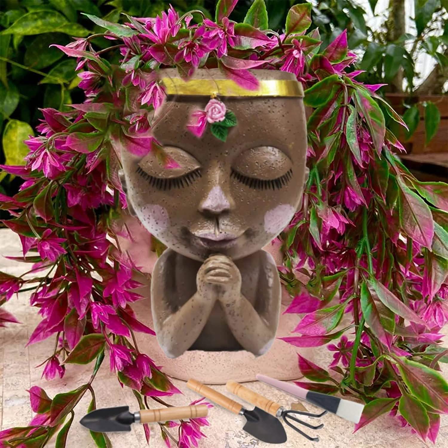 Face Planters Pots Unique Head Planter DailySale