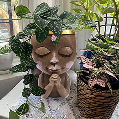 Face Planters Pots Unique Head Planter DailySale