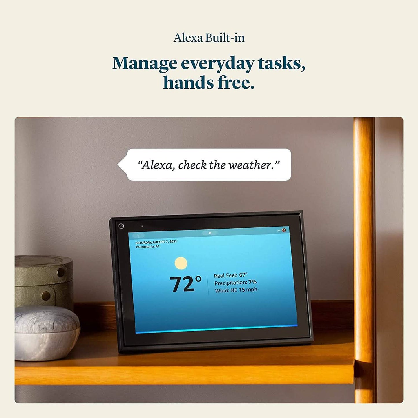 Facebook Portal Smart Video Calling 10” Touch Screen Display with Alexa - Black DailySale