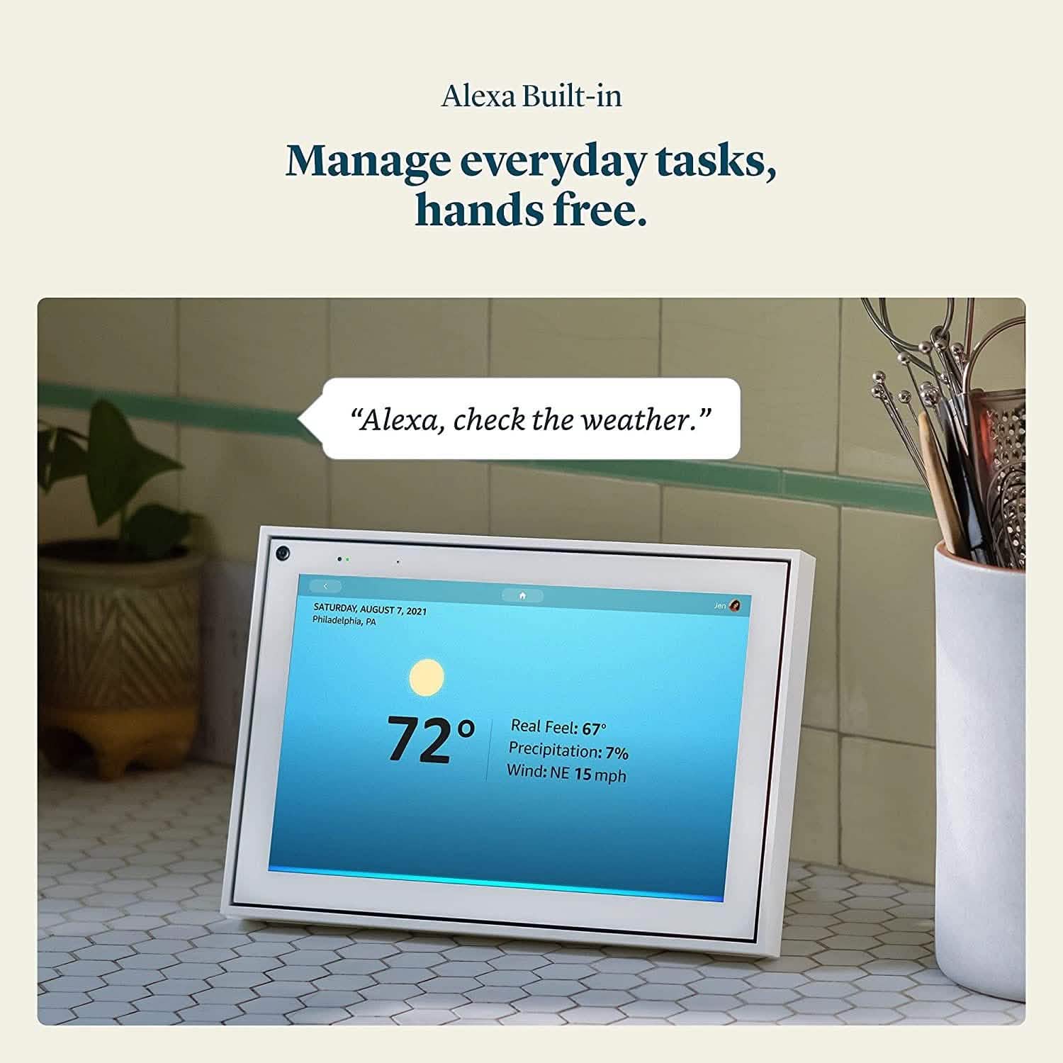 Facebook Portal - Smart Video Calling 10in Touch Screen Display with Alexa DailySale