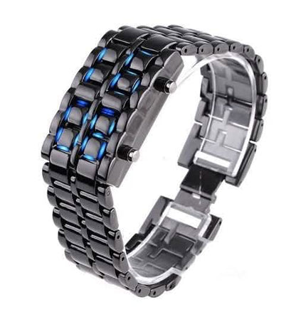 Faceless Unisex Stainless Steel Titanium Waterproof LED Watch DailySale