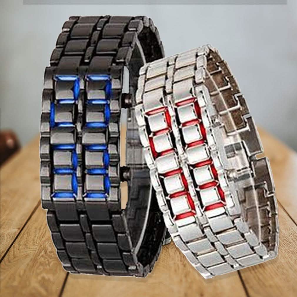 Faceless Unisex Stainless Steel Titanium Waterproof LED Watch DailySale