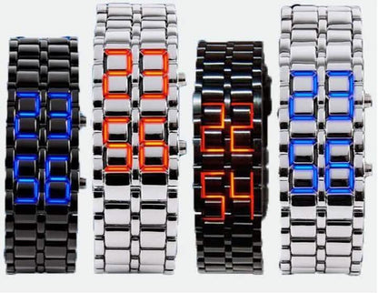 Faceless Unisex Stainless Steel Titanium Waterproof LED Watch DailySale