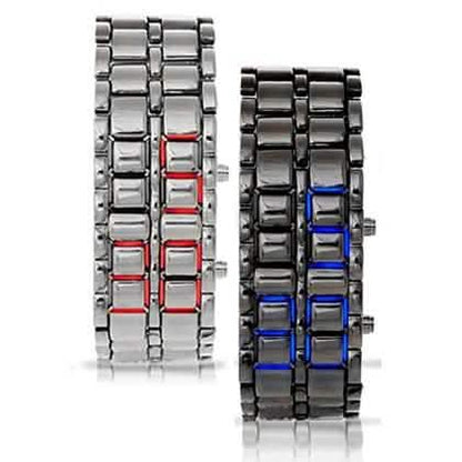 Faceless Unisex Stainless Steel Titanium Waterproof LED Watch DailySale