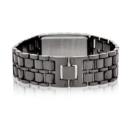 Faceless Unisex Stainless Steel Titanium Waterproof LED Watch DailySale