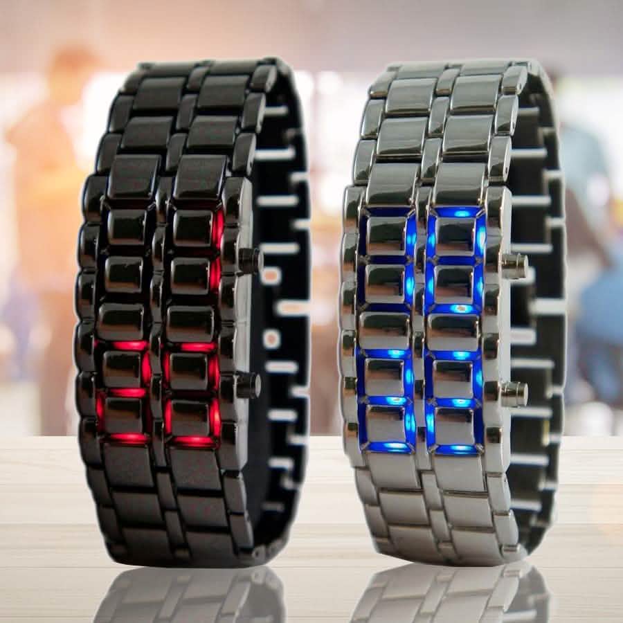 Faceless Unisex Stainless Steel Titanium Waterproof LED Watch DailySale