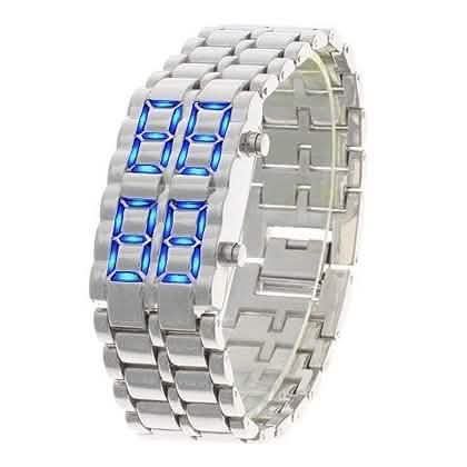Faceless Unisex Stainless Steel Titanium Waterproof LED Watch DailySale