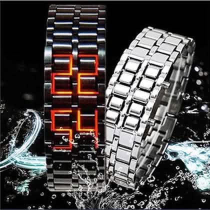 Faceless Unisex Stainless Steel Titanium Waterproof LED Watch DailySale