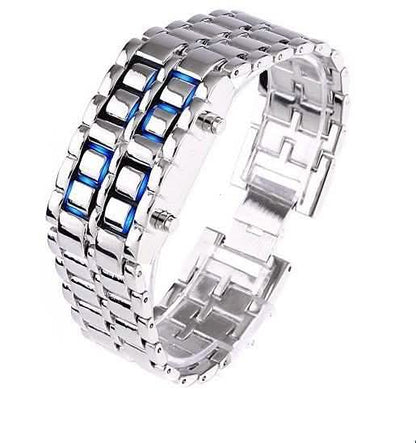 Faceless Unisex Stainless Steel Titanium Waterproof LED Watch DailySale