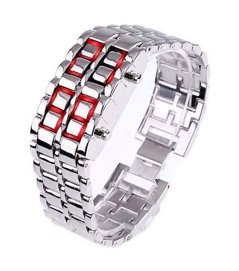 Faceless Unisex Stainless Steel Titanium Waterproof LED Watch DailySale