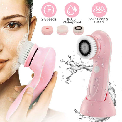 Facial Cleansing Brush IPX6 Waterproof 2 Speed Face Brush DailySale