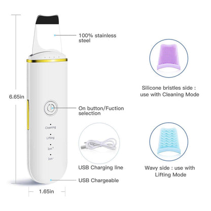 Facial Scrubber Spatula with 4 Modes DailySale
