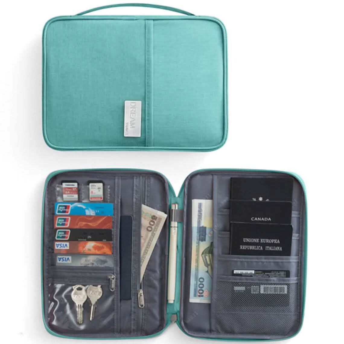 Family Travel Document Organizer Capacious Passport Holder Wallet DailySale