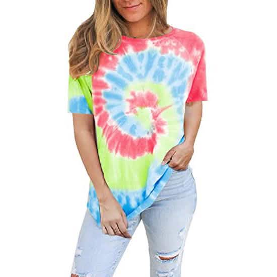 Women's Tie Dye Sweatshirt Casual Crewneck Pullover Shirts DailySale