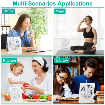 Fan USB Rechargeable Table Portable Desk Cooling Fan DailySale