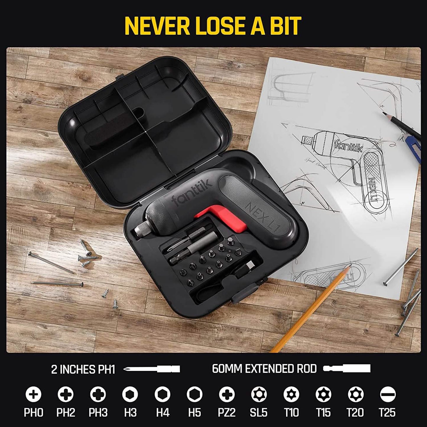 Fanttik Cordless Screwdriver Kit DailySale