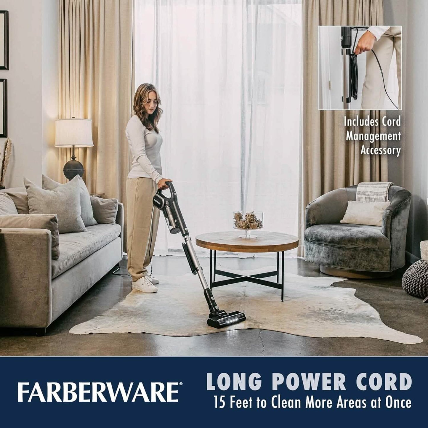 Farberware Classic Stick Vacuum Cleaner Converts to Handheld Vacuum DailySale