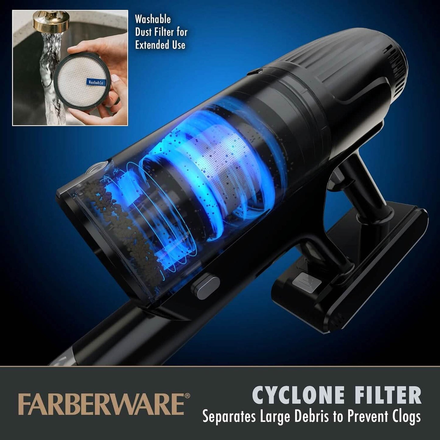Farberware Cordless Elite Stick Vacuum Cleaner DailySale