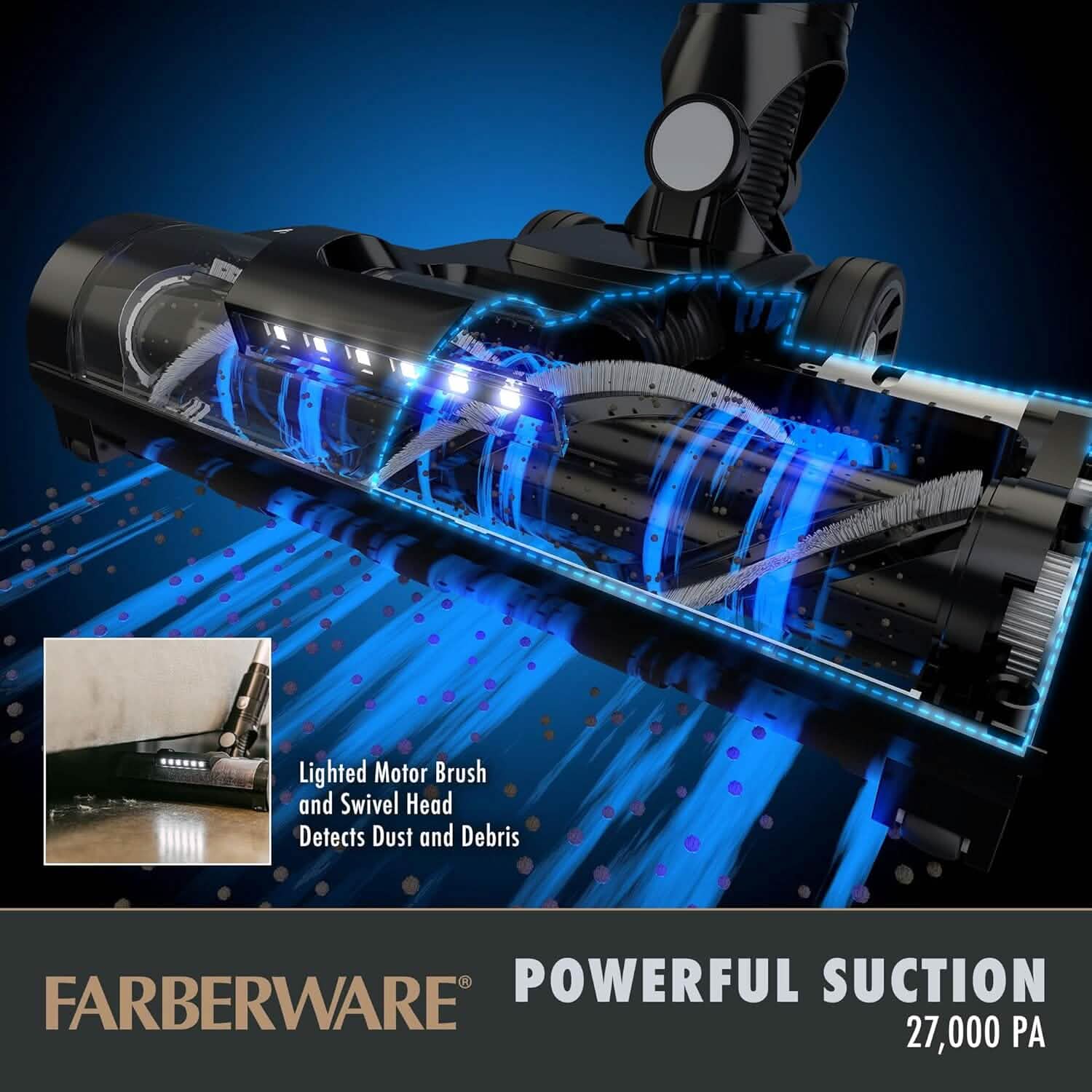 Farberware Cordless Platinum Stick Vacuum Cleaner, Smart Sensor Technology DailySale