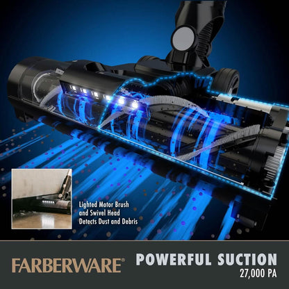 Farberware Cordless Platinum Stick Vacuum Cleaner, Smart Sensor Technology DailySale