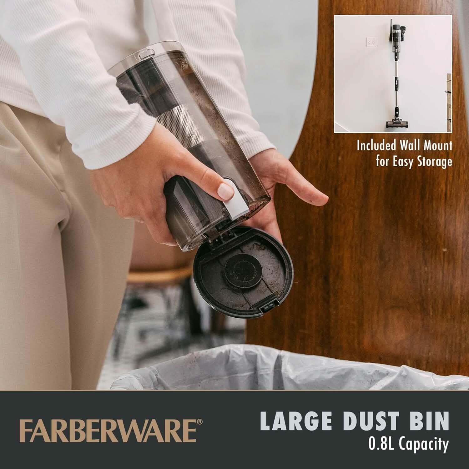 Farberware Cordless Platinum Stick Vacuum Cleaner, Smart Sensor Technology DailySale