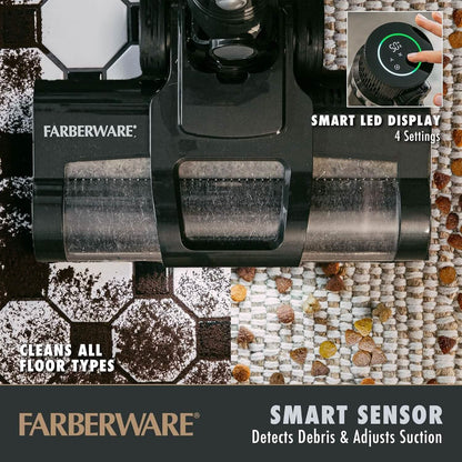 Farberware Cordless Platinum Stick Vacuum Cleaner, Smart Sensor Technology DailySale