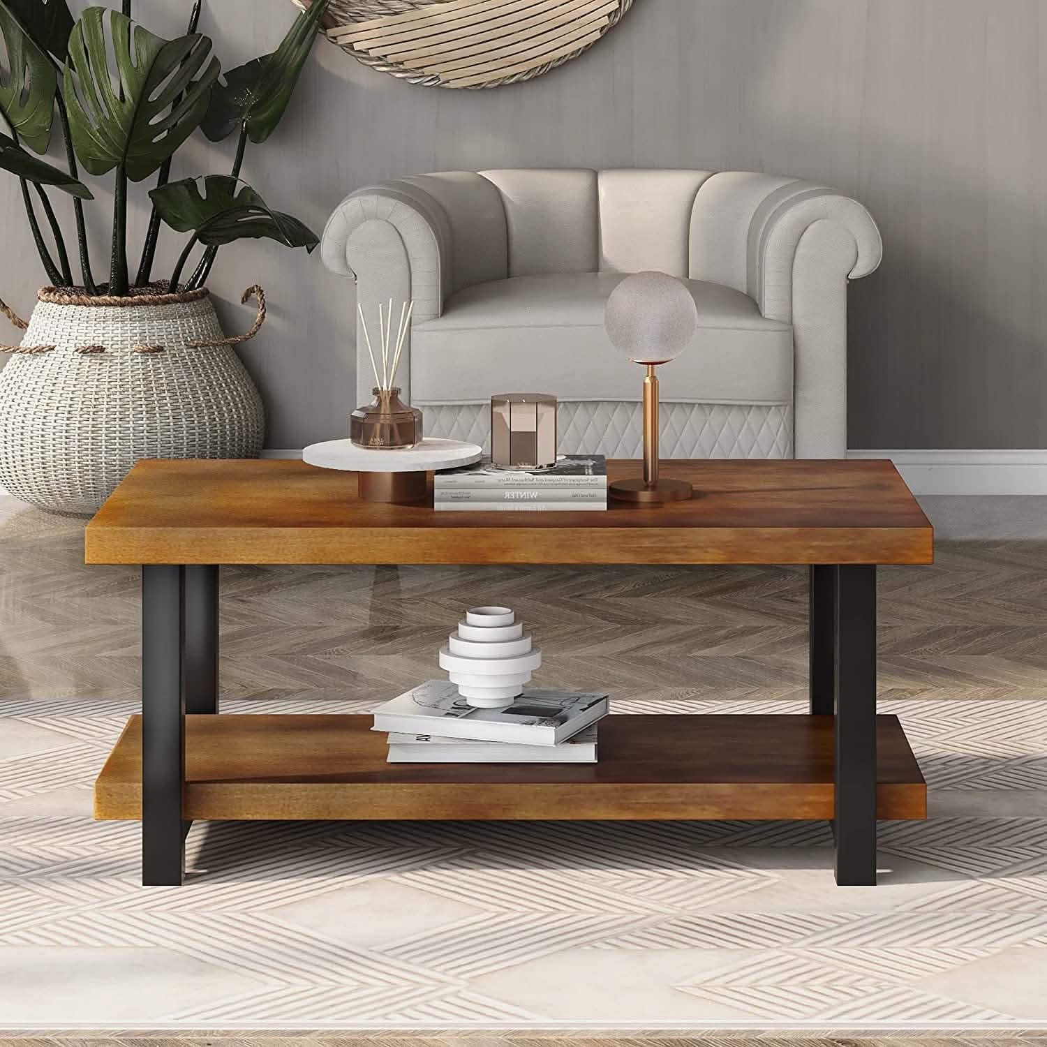 Farmhouse Living Room Coffee Table DailySale