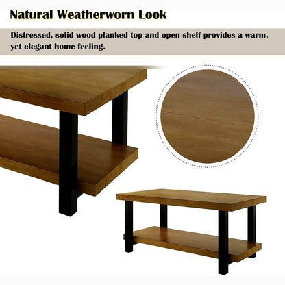 Farmhouse Living Room Coffee Table DailySale