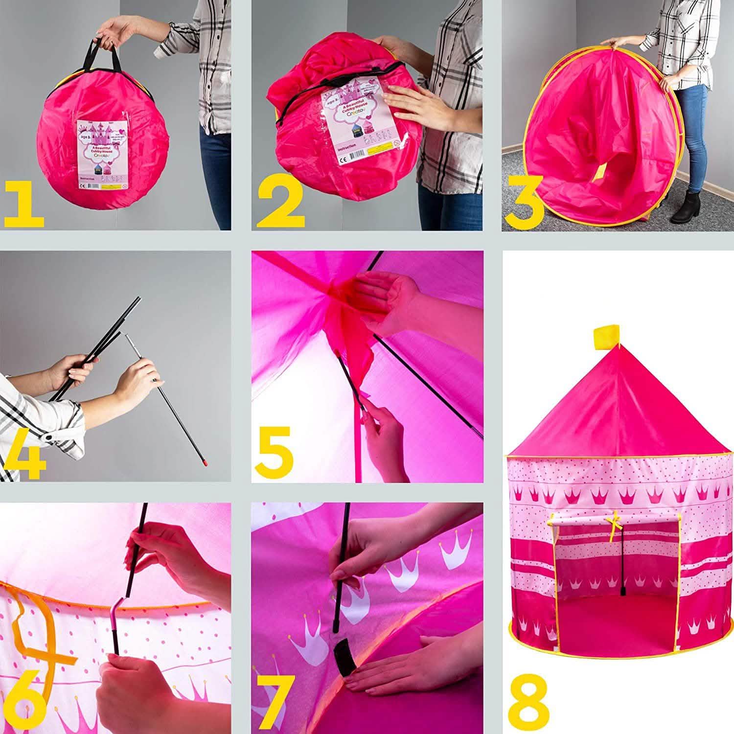 Fashion Children's Toys Gaming Play House Princess Castle Tent DailySale