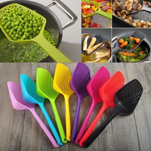 Fashion Kitchen Accessories Large Scoop Colander Pasta Heat Resistant Strainer DailySale