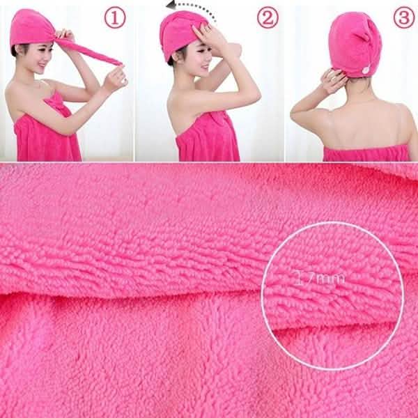 Fashion Women Microfiber Dry Hair Towel DailySale
