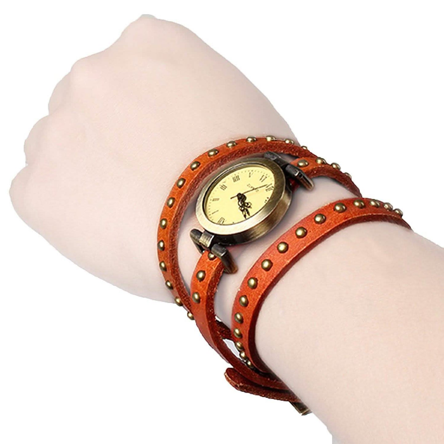 Fashionable River Leather Belt Retro Watch DailySale