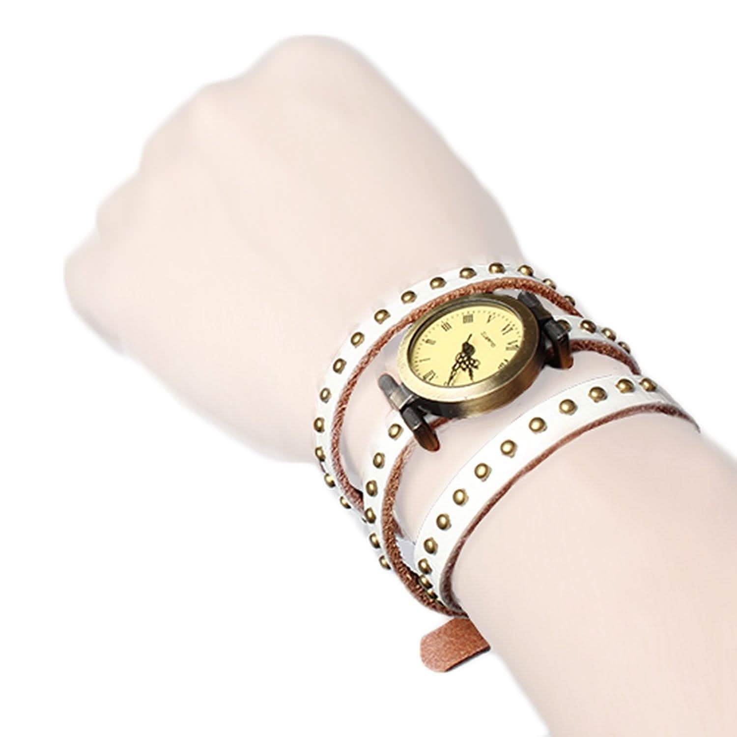 Fashionable River Leather Belt Retro Watch DailySale