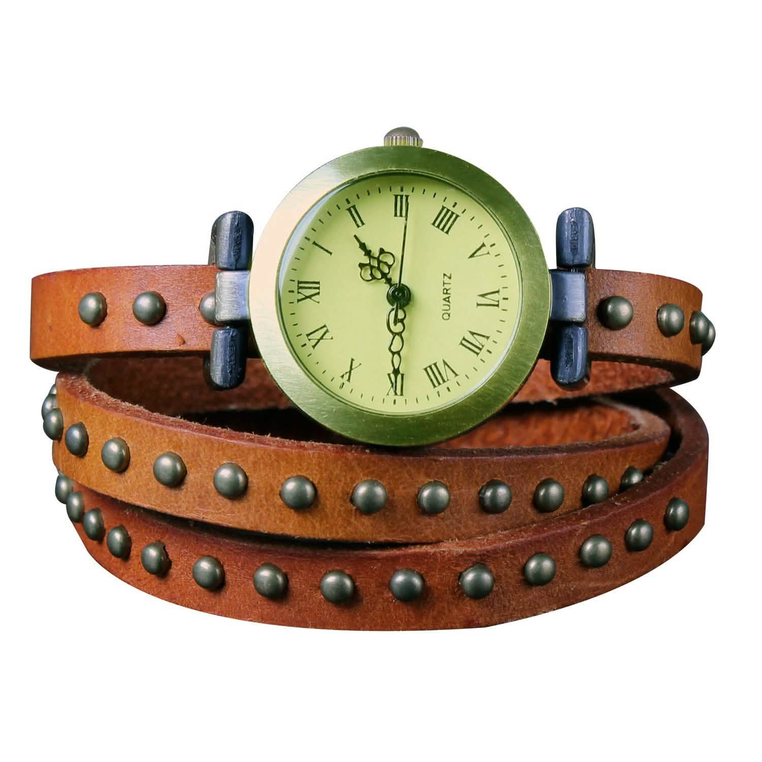 Fashionable River Leather Belt Retro Watch DailySale