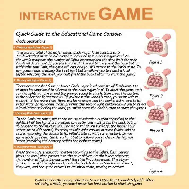 Fast Push Puzzle Game Console For Kids DailySale