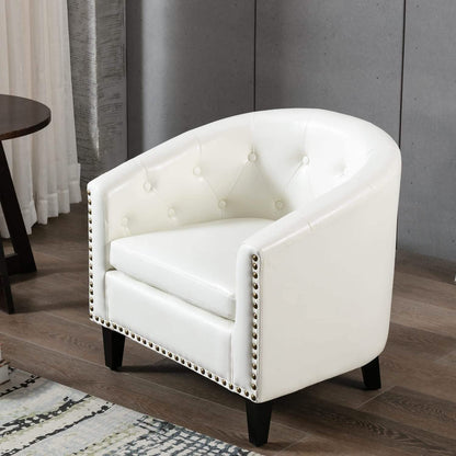 Faux Leather Club Chair Bucket Chair Upholstered Tub Chair DailySale