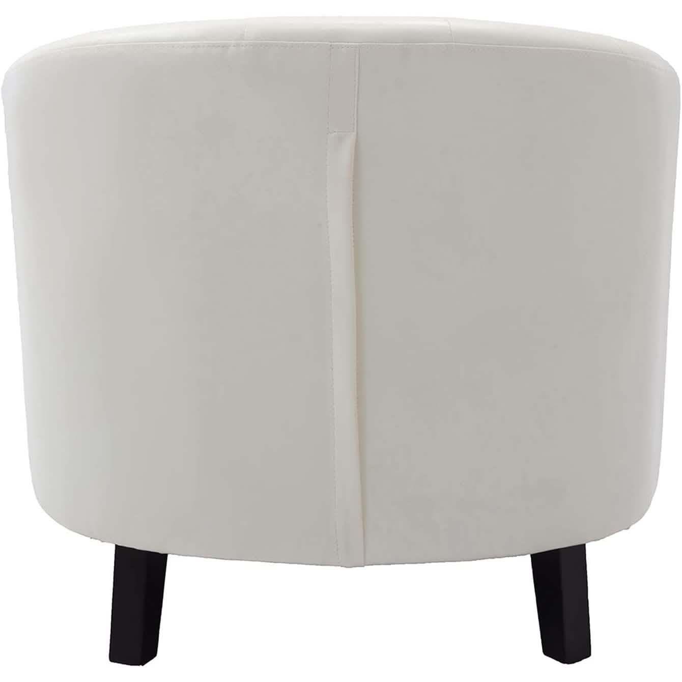 Faux Leather Club Chair Bucket Chair Upholstered Tub Chair DailySale