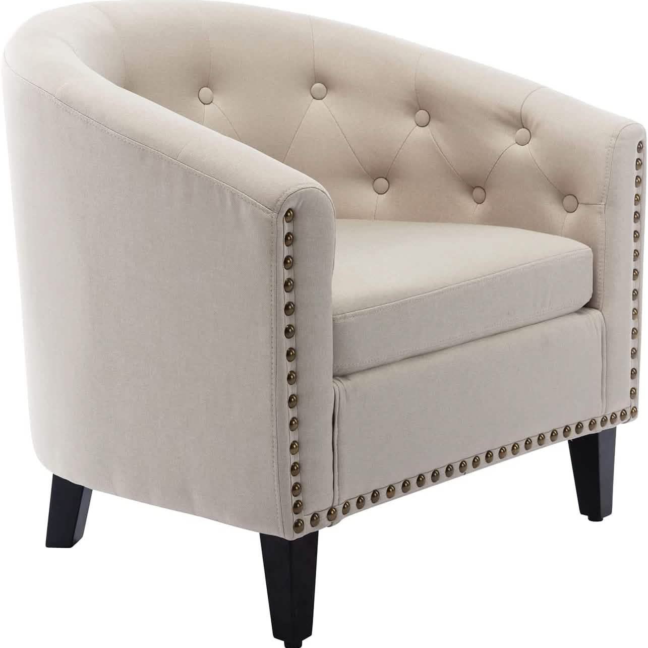 Faux Leather Club Chair Bucket Chair Upholstered Tub Chair DailySale