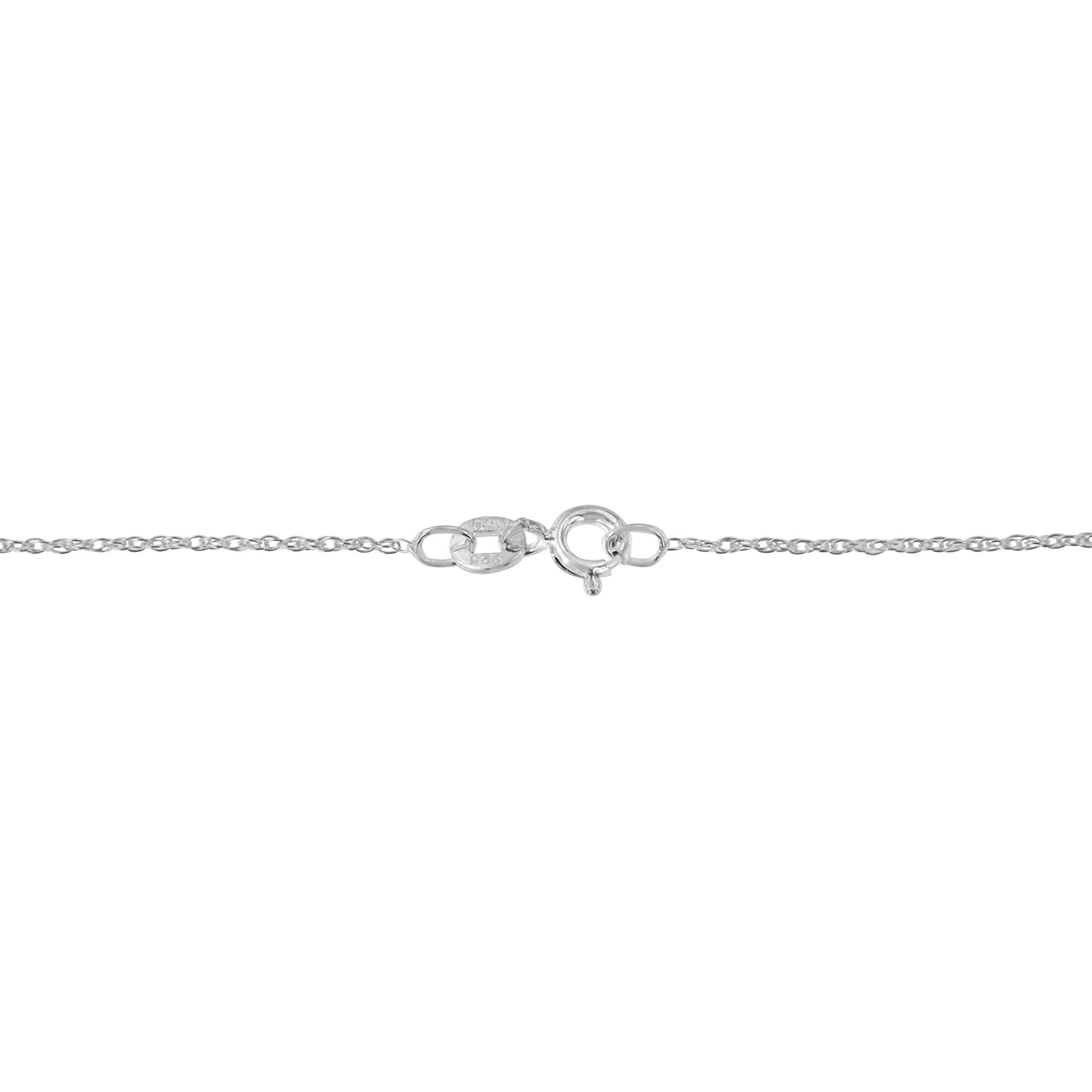 .925 Sterling Silver 1/3 Cttw Diamond Framed Open Cross 18" Pendant Necklace (J-K Color, I2-I3 Clarity) Bids.com
