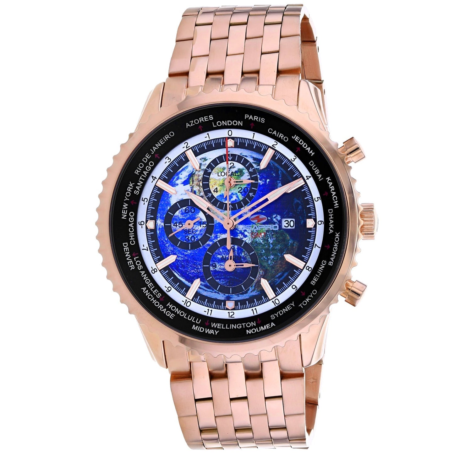 Seapro Men's Meridian World Timer GMT Bids.com
