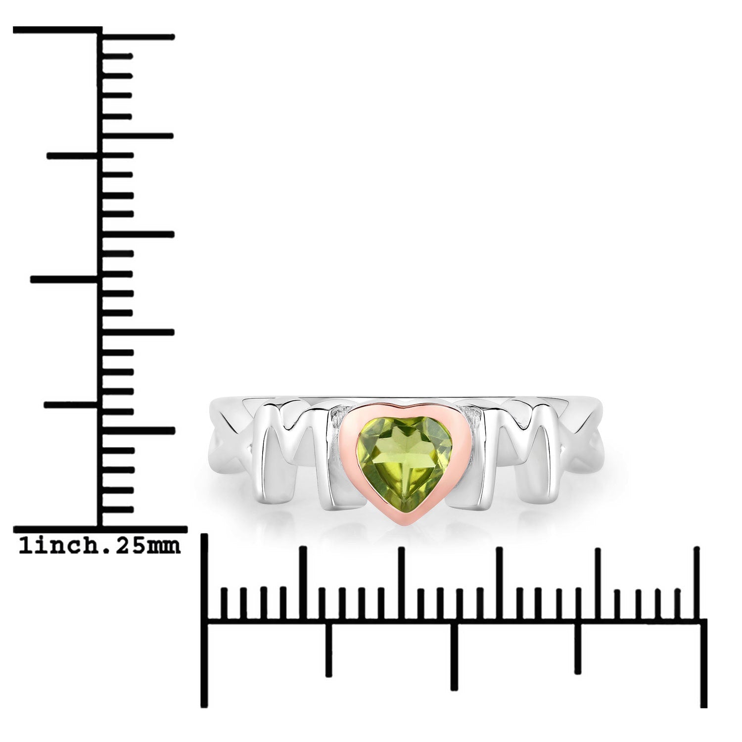 0.44 Carat Genuine Peridot .925 Sterling Silver Ring Bids.com