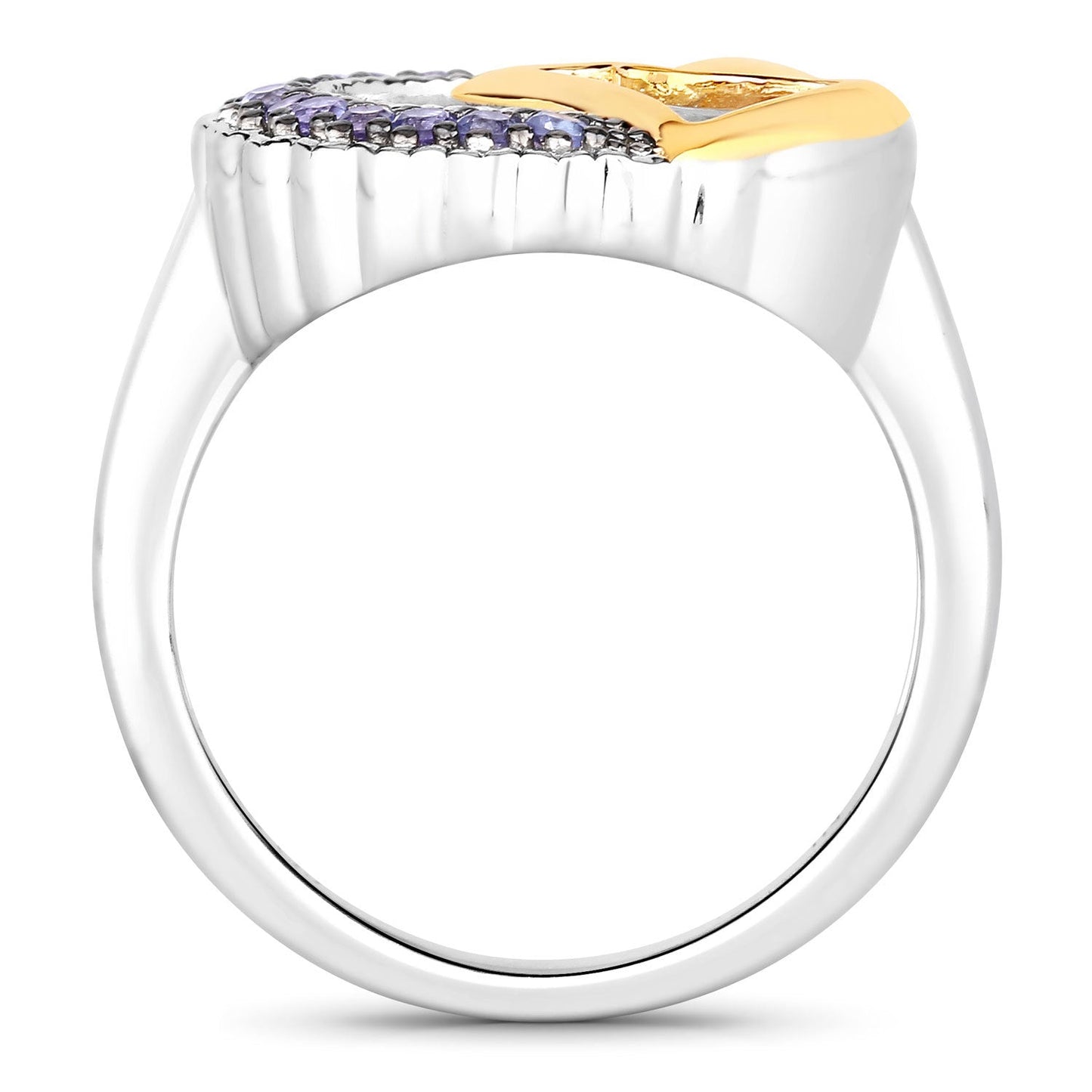 0.28 Carat Genuine Tanzanite .925 Sterling Silver Ring Bids.com