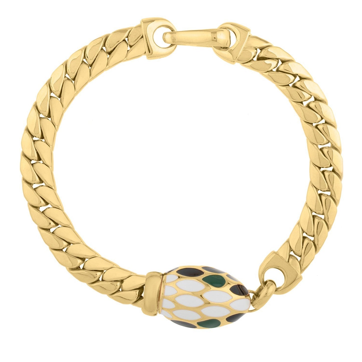14k Yellow Gold Curb Link Bracelet (7.00 mm) Bids.com